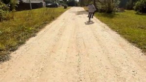 Телега (TA4KA) на Motoland RT200. Первый выезд.