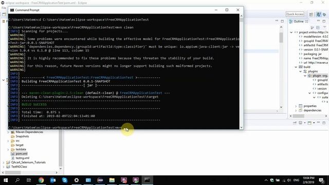 Run Maven project from Terminal смотреть онлайн