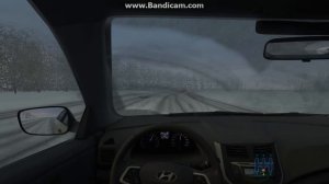 City Car Driving 1.5.1 Hyundai Solaris Sedan 2011 SNOW