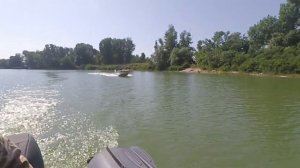 Алюминиевая лодка NewStyle 410 + Hidea HD18FHS тест на воде.