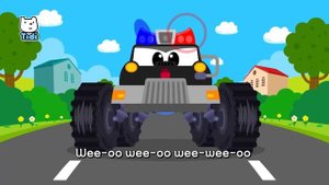 Monster Super Police Car | Let’s Go! Special Police Squad | Car Song | Nursery Rhymes & Kids Songs