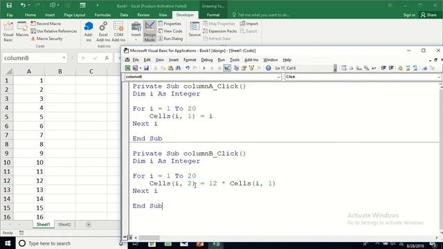 ExcelVBA 17: Enable and Disable the command buttons
