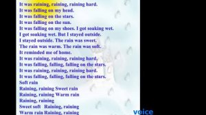 Jazz chant Rain