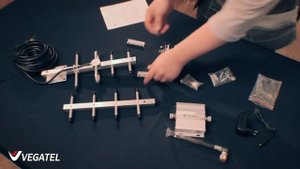 Комплект VEGATEL VT 900E kit с репитером GSM для усиления сотовой связи 1