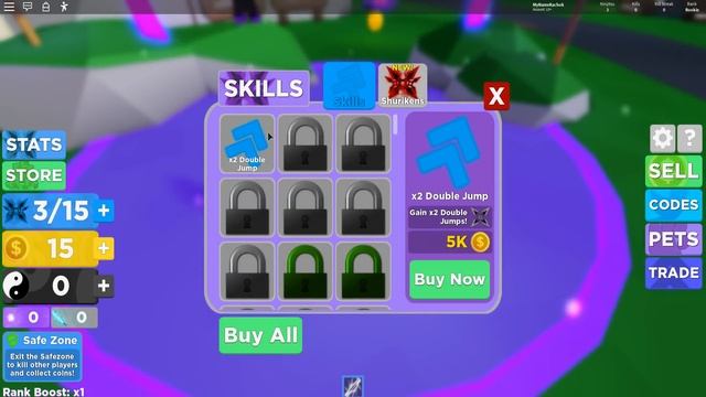 НУБ против ПРО против ЧИТЕРА против БОГА в Ninja Legends Roblox смотреть онлайн