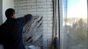 Имитация мрамора за один слой. Своими руками