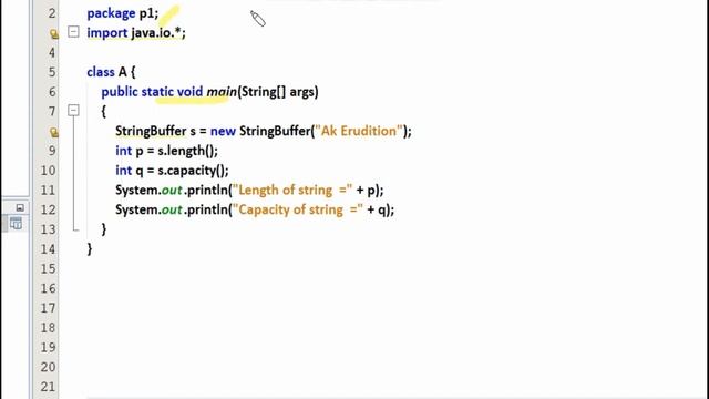 #20 String and StringBuffer class in JAVA {Part-20}