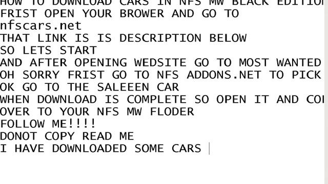 HOW TO DOWNLOAD CARS IN NFS MW BLACK EDITION смотреть онлайн
