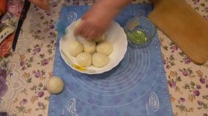 Слоёные «китайские блинчики» с зелёным луком /Слоёные лепёшки (постные) / Быстрый завтрак/ Катлама.