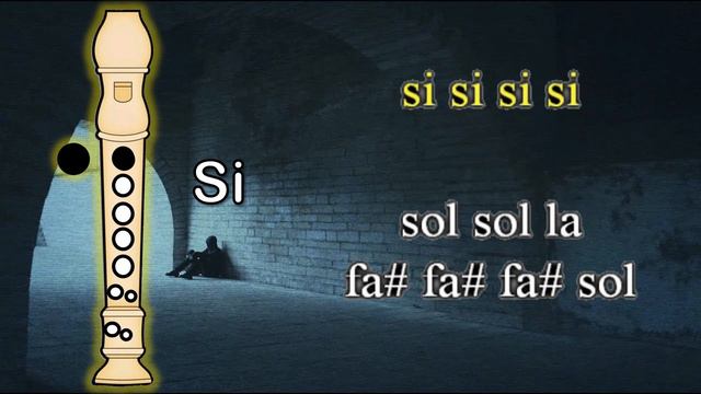 FADED, flauta dulce fácil, tutorial con animación, easy flute recorder смотреть онлайн