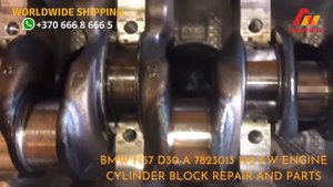 BMW N57 D30 A 7823013 190 KW ENGINE CYLINDER BLOCK REPAIR AND PARTS