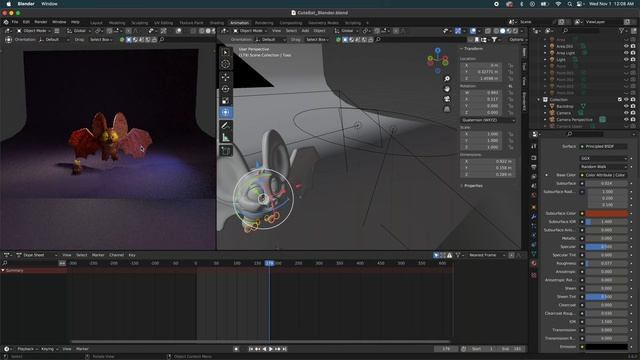 Sculpt In Nomad, Render In Blender Cycles: Cute Bat