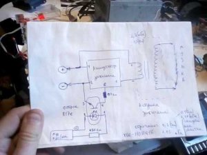 Ионофон со строчником вместо катушки зажигания с пояснениями
