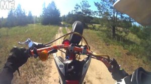 Стант на питбайке. Тренировка. Ирбис ттр 125