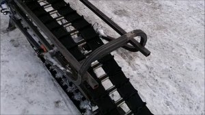 самодельный снегоход и пит с гусеницей