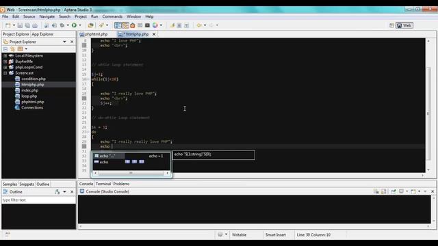 (4) PHP: HTML Integration