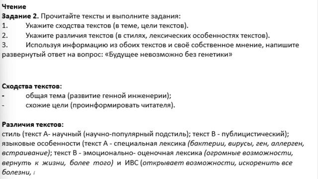 11 класс Русский язык 3 четверть СОЧ ОГН