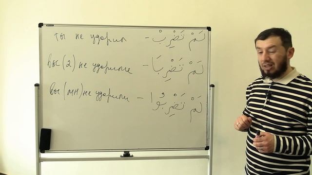 Сарф. Урок № 6. Спряжение глагола отрицания прошедшего времени لَمْ يَضْرِبْ. #сарф #АрабиЯ смотреть онлайн