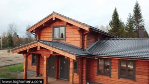 Строительство деревянного дома из лафета