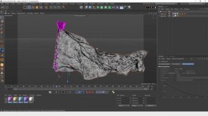 17/36 Теги симуляции ткани в Cinema 4D. Настройки, ветер. Кэширование текстильной динамики