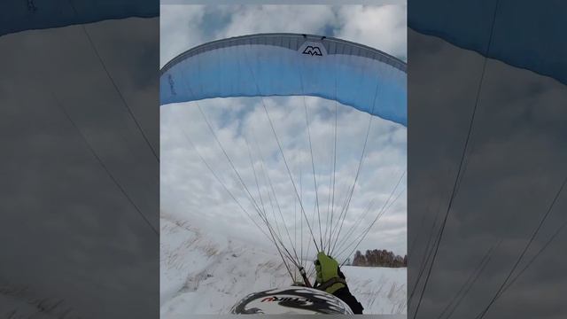 горный снегоход + параплан... или когда лень идти в гору пешком