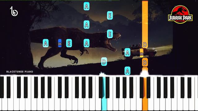 Jurassic Park Theme Violin Notes  Jurassic Park Piano Notes Easy    Blacktunes