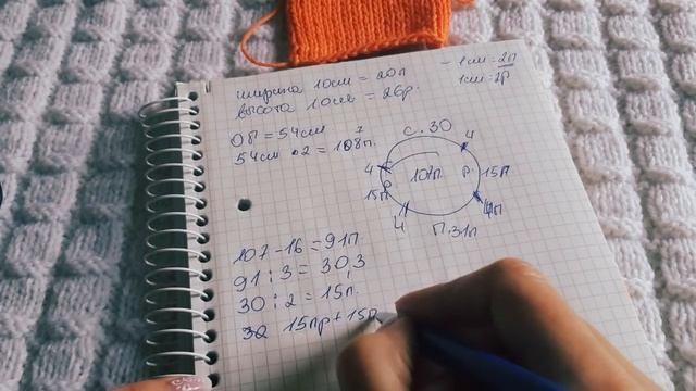Расчет реглана сверху с ростком