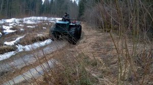 Вездеход(Каракат) езда по колее