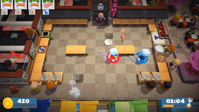 ALARA LA CHEF!! 1  JUEGO OVERCOOKED 2 CON MI NOVIA Y PASA QUE ACABO VIVIENDO DEBAJO DE UN PUENTE