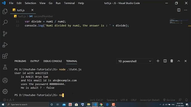 JavaScript Tutorial: Operators in JavaScript | Modern JavaScript 2020 | Full JavaScript Free Course