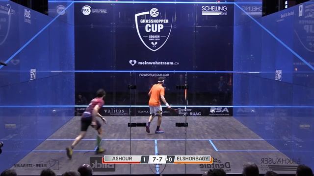RIDICULOUS QUALITY SQUASH GAME - ElShorbagy v Ashour - Free Game Friday смотреть онлайн