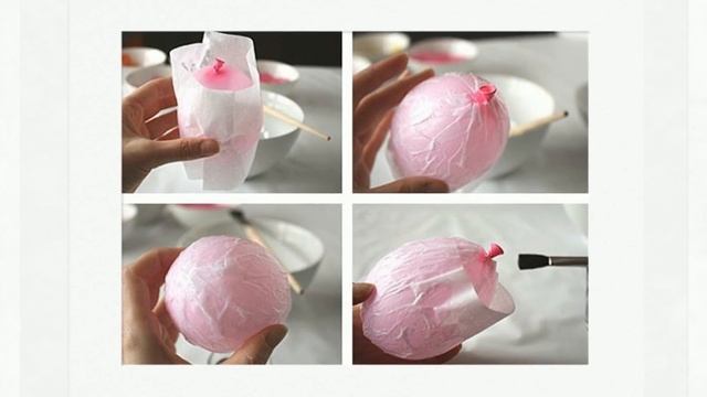 Пасхальные яйца из папье-маше. смотреть онлайн