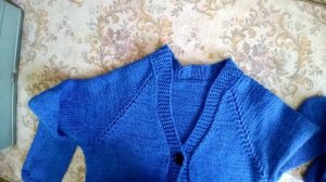 Вяжем спицами/Кофточка для девочки -Школьница 2/на планке/реглан сверху .