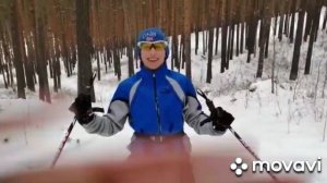 Разминочная тренировка на лыжах