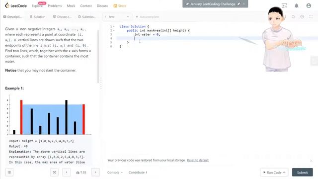 Leetcode 11 - Container With Most Water (JAVA, Solution Explain!) смотреть онлайн
