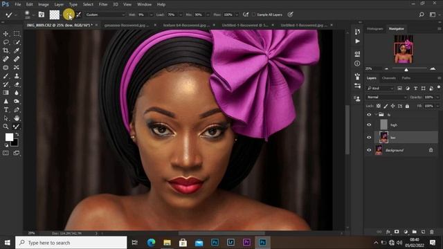 Mixer Brush Tool Settings For Skin Retouching In Photoshop | Frequency Separation Tutorial смотреть онлайн
