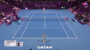 Kiki Bertens vs. Camila Giorgi | 2019 Qatar Total Open First Round | WTA Highlights