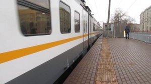 Электропоезд ЭП2Д-0057 ЦППК платформа Дмитровская 1.04.2019