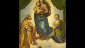 КАРТИНА: СИКСТИНСКАЯ МАДОННА - РАФАЭЛЬ САНТИ