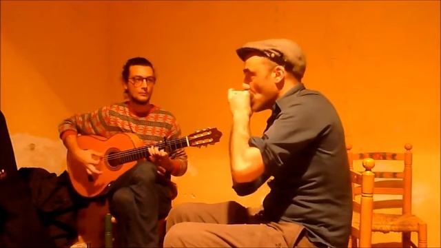 Bulería Guitarra y Armonica taller flamenco смотреть онлайн