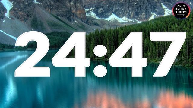 50 Minute Timer With Soft Alarm and Relaxing Mountain Lake Wallpaper смотреть онлайн