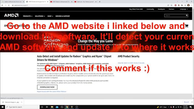 Actual Fix to "Radeon software and driver versions do not match" Error смотреть онлайн