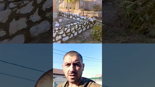 кладка цоколя из камня #shrots #строительство смотреть онлайн