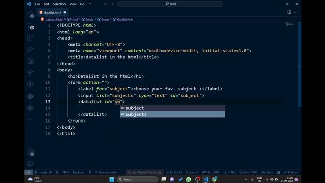 Form Datalist in the html смотреть онлайн