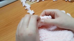 Шапочка детская с ушками котика. Детская шапочка из Ализе Пуффи Файн. Alize Puffy Fine.