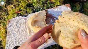 Cheese Crust Sandwich with traditional chimichuri 🔥(ASMR, Relaxing sounds,unexpected weather)