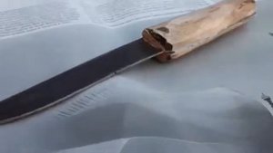 НОЖ ИЗ ПОЛОТНА ДВУРУЧНОЙ ПИЛЫ