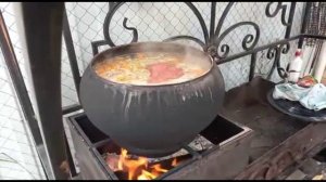 Вкусный Шулюм Приготовленный на Свежем Воздухе в Казане на 20 Литров в Городе Пенза 05 июня 2022 г.