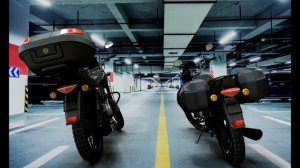 Кофры на Bajaj boxer 150 (Top and side cases on Bajaj boxer 150)