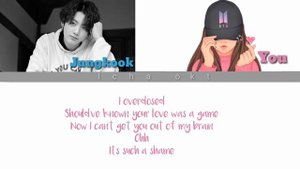 We don't talk anymore - Cover by (Jungkook and You) Lirik duet karaoke